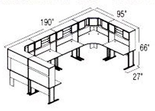 Bush Advantage Beech Design 46 - Plan For Multi-Station 8' by 8' Work Station