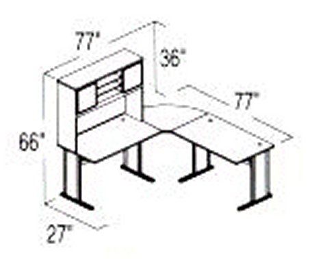 Bush Advantage Hansen Cherry Design 6 - Plan For Smaller Work Station