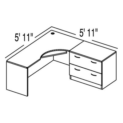 Bush C Series Corsa Light Oak Design 2 - Plan For 5' 11