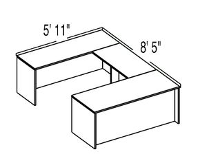 Bush C Series Corsa Mahogany Design 19 - Plan For 5' 11" x 8' 5" Work Station