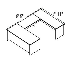 Bush C Series Corsa Mahogany Design 20 - Plan For 5' 11" x 8' 5" Work Station