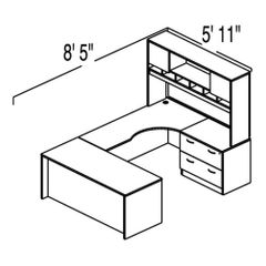 Bush C Series Corsa Mahogany Design 25 - Plan For 5' 11" x 8' 5" Work Station