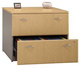 Bush Lateral File Cabinet - Series A Light Oak Collection - WC64354