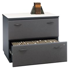 Bush Lateral File Cabinet - Series A Slate Collection - WC84854A