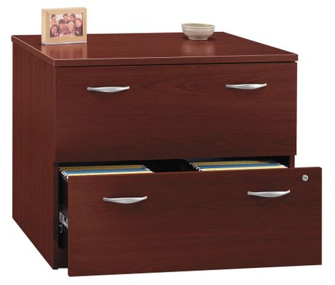 Bush Lateral File Cabinet - Series C Mahogany Collection - WC36754