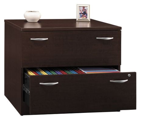 Bush Lateral File Cabinet - Series C Mocha Cherry Collection - WC12954