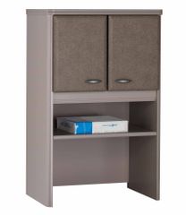 Bush Series A - 24" Storage Hutch Pewter Collection - Bush Office Furniture - WC14525