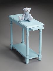Butler Baby Blue Chairside Table