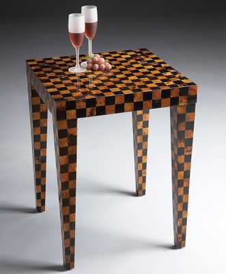 Butler Brown and Yellow Side Table Loft