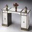 Butler Glitzy Mirror and Pewter Trim Vanity