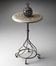 Butler Metalworks Insignia with Swirl Pedestal Accent Table