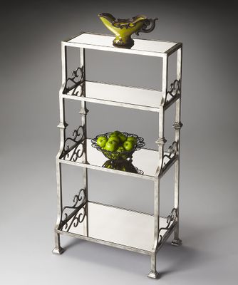 Butler Metalworks Mirrored Four Shelf Etagere