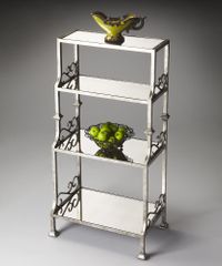 Butler Metalworks Mirrored Four Shelf Etagere