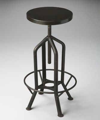 Butler Metalworks Revolving and Adjustable Industrial-look Bar Stool