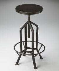 Butler Metalworks Revolving and Adjustable Industrial-look Bar Stool