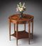 Butler Olive Ash Burl Classic Old World Starburst Accent Table
