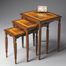 Butler Olive Ash Burl Three Piece Nesting Tables