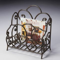 Butler Specialty Magazine Rack Metalworks Finish