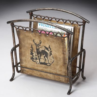 Butler Specialty Magazine Rack Mountain Lodge Finish