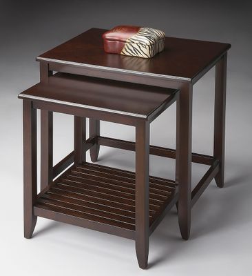Butler Specialty Nesting Tables Merlot Finish