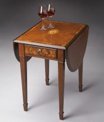 Butler Specialty Pembroke Table Olive Ash Burl Finish