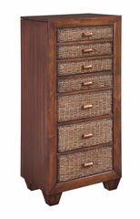 Cabana Banana Jewelry Armoire in Cocoa - Home Styles - 5402-47