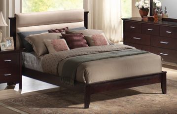 California King Size Bed - Kendra California King Size Bed in Mahogany - Coaster - 201291KW