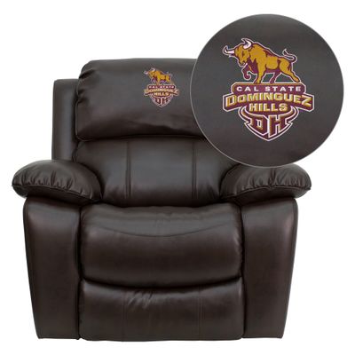 California State University - Dominguez Hills Toros Rocker Recliner  - MEN-DA3439-91-BRN-41015-EMB-GG