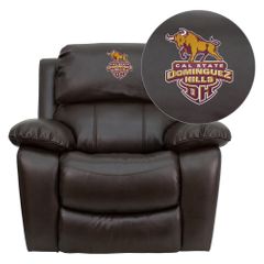 California State University - Dominguez Hills Toros Rocker Recliner  - MEN-DA3439-91-BRN-41015-EMB-GG