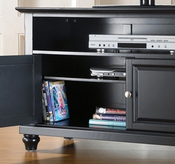 Cambridge 42" TV Stand in Black Finish - Crosley Furniture - KF10003DBK