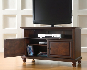 Cambridge 42" TV Stand in Vintage Mahogany Finish - Crosley Furniture - KF10003DMA