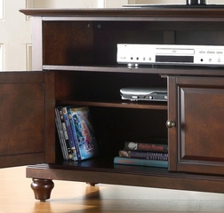 Cambridge 42" TV Stand in Vintage Mahogany Finish - Crosley Furniture - KF10003DMA