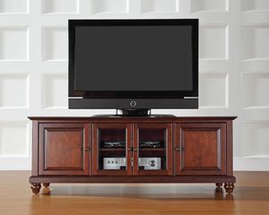 Cambridge 60" Low Profile TV Stand in Vintage Mahogany - CROSLEY-KF10005DMA