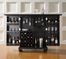 Cambridge Expandable Bar Cabinet in Black Finish - Crosley Furniture - KF40001DBK