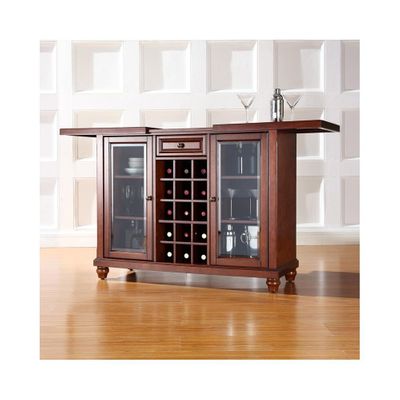 Cambridge Sliding Top Bar Cabinet in Vintage Mahogany - CROSLEY-KF40002DMA