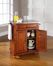 Cambridge Stainless Steel Top Portable Kitchen Island in Classic Cherry - CROSLEY-KF30022DCH
