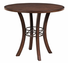 Cameron 5-Piece Counter Height Round Wood Dining Set with Parson Stools - Hillsdale Furniture - 4671CTBWS4