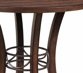 Cameron 5-Piece Counter Height Round Wood Dining Set with Parson Stools - Hillsdale Furniture - 4671CTBWS4