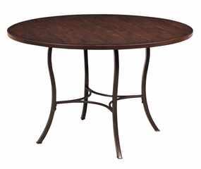 Cameron 5-Piece Round Wood and Metal Dining Set with Parson Chairs - Hillsdale Furniture - 4671DTBC4