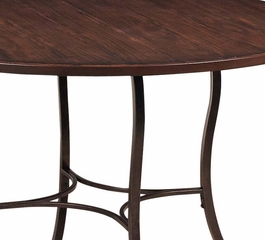 Cameron 5-Piece Round Wood and Metal Dining Set with Parson Chairs - Hillsdale Furniture - 4671DTBC4