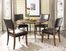 Cameron 5-Piece Round Wood and Metal Dining Set with Parson Chairs - Hillsdale Furniture - 4671DTBC4