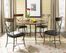 Cameron 5-Piece Round Wood and Metal Dining Set with X Back Chairs - Hillsdale Furniture - 4671DTBC2