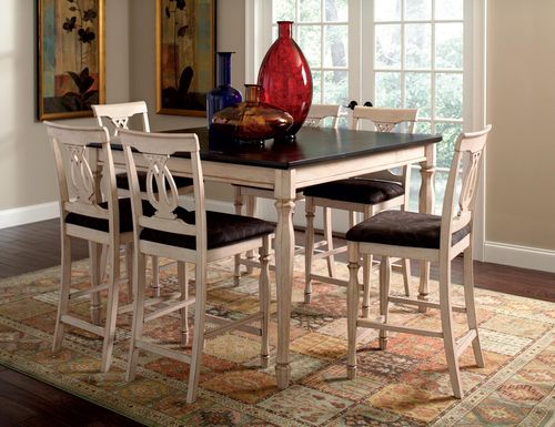 Camille Transitional 7 Piece Counter Height Dining Set - 103588