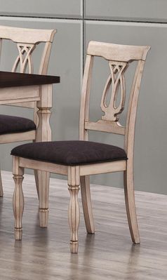 Camille Transitional White Ash Chair - Set of 2 - 103582