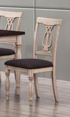 Camille Transitional White Ash Chair - Set of 2 - 103582