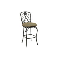 Canterbury Stool with Basil Cushion - American Hertiage - AH-124756PP-C07