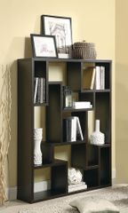 Cappuccino Asymmetrical Bookshelf - 800316
