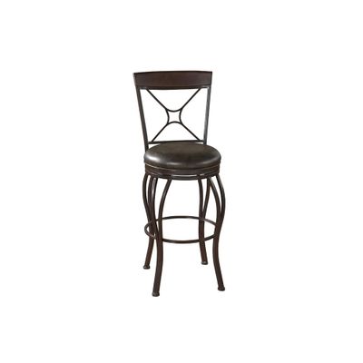 Captiva Portobello Leather Bar Stool - American Hertiage - AH-126910POR
