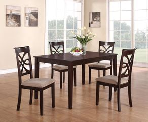 Cara 5 Piece Table Set in Dark cherry - 150441