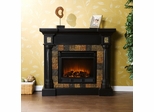 Carrington Convertible Black Electric Fireplace - Holly and Martin
